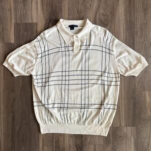 Vintage Tulliano Polo Shirt Men's Size XL Rayon Mafia Mob Tony Soprano 1990s